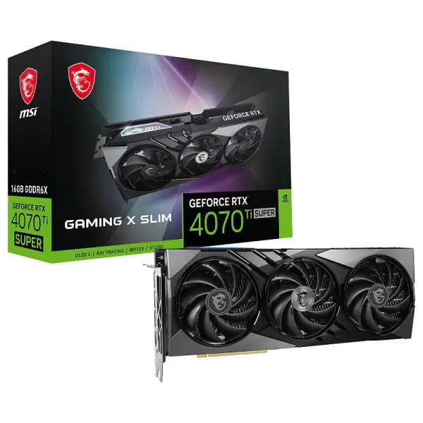 GPU RTX 4070TI SUPER 16GB MSI GAMING X SLIM BLACK